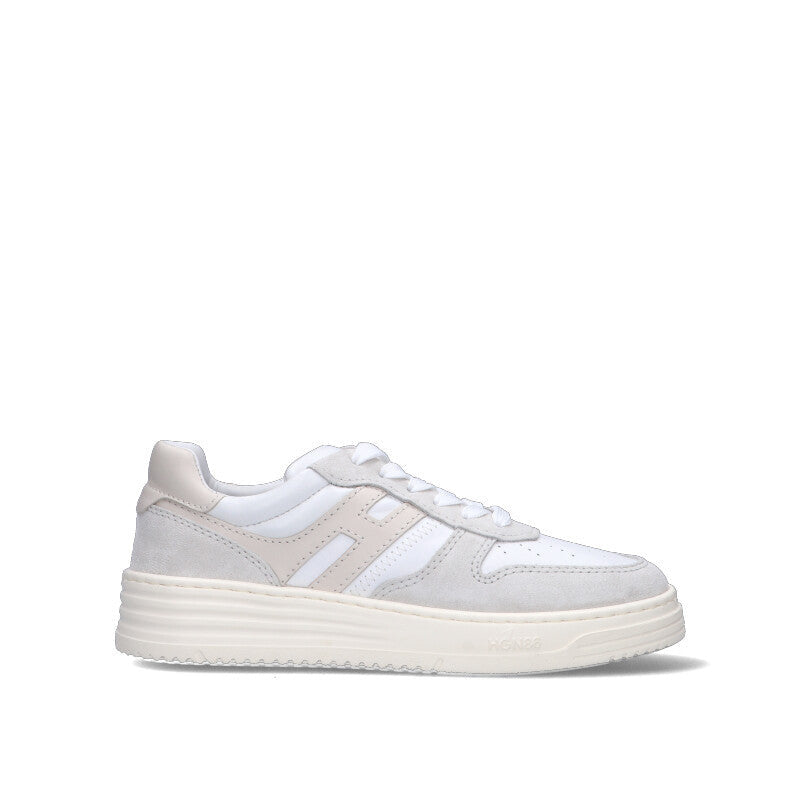 HOGAN Sneaker donna bianca in suede