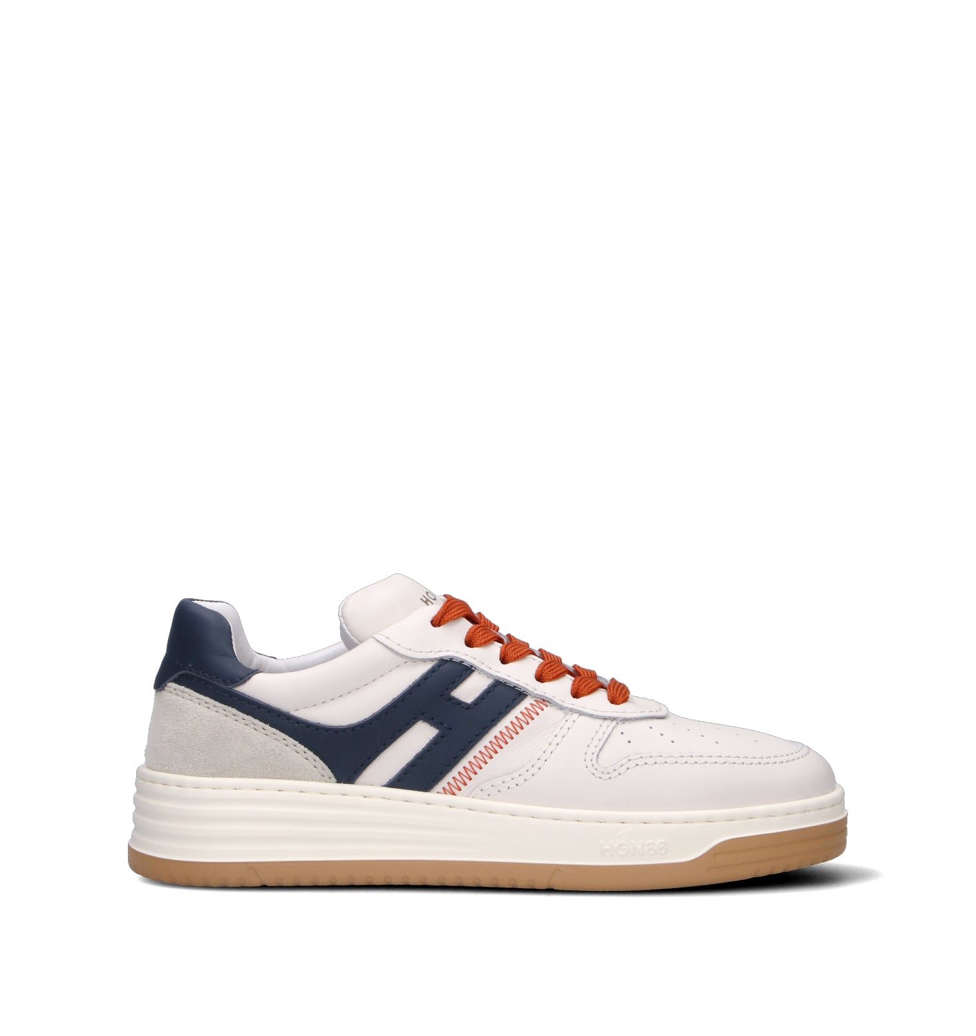 HOGAN Sneaker donna bianca/blu in pelle
