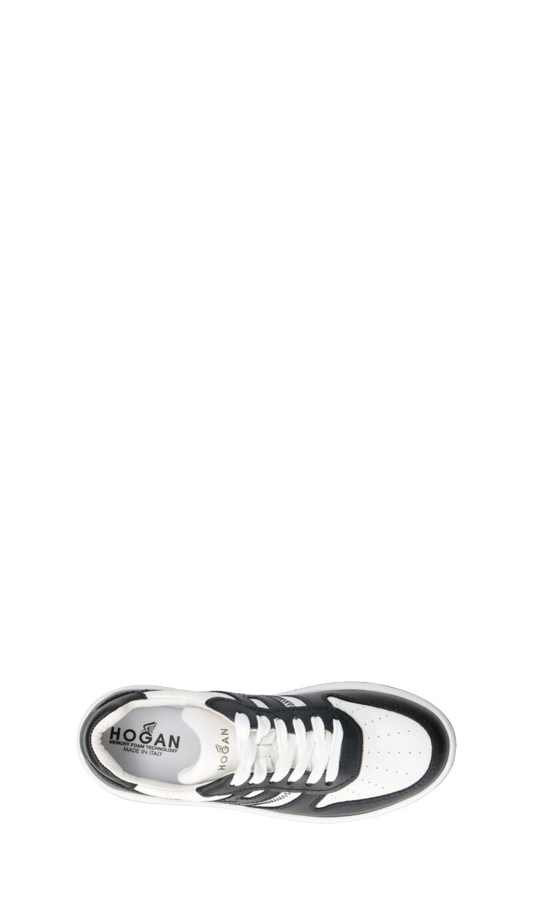 HOGAN - H630 Sneaker donna nera/bianca in pelle