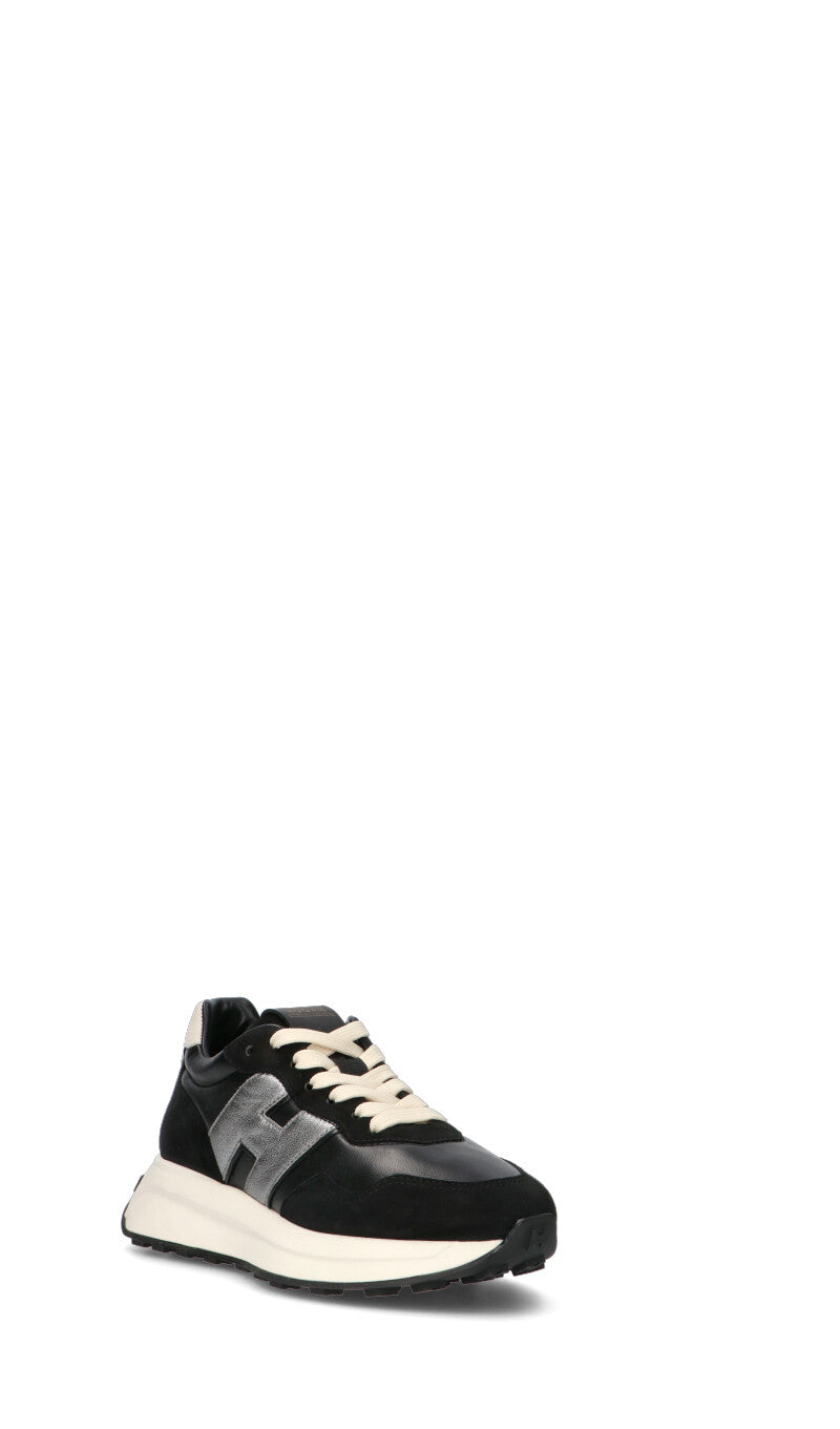 HOGAN - H641 Sneaker donna nera in suede