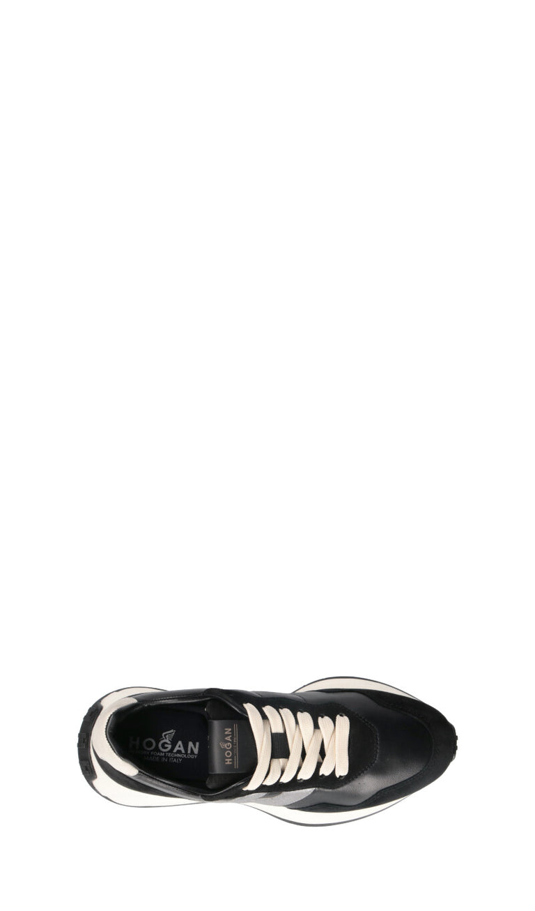 HOGAN - H641 Sneaker donna nera in suede