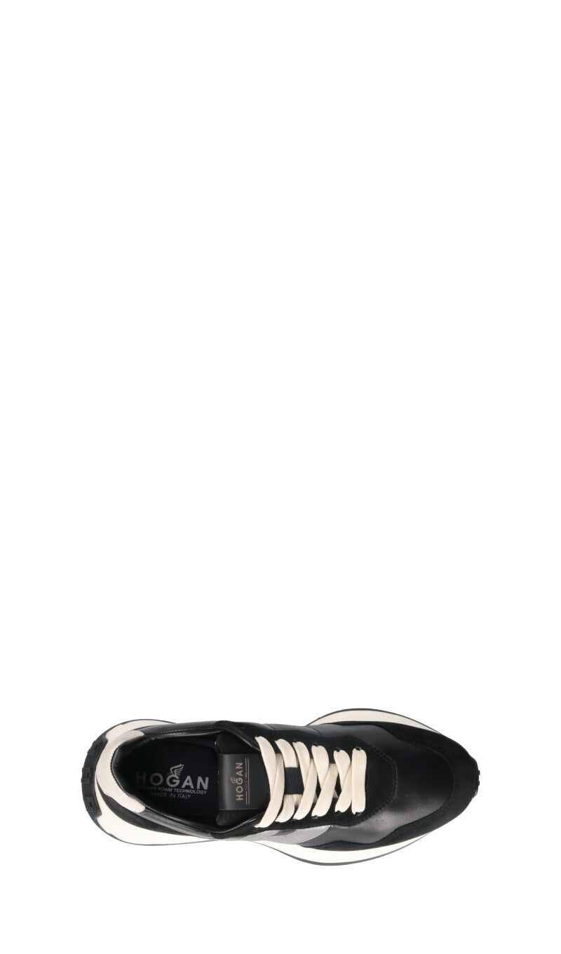HOGAN - H641 Sneaker donna nera in suede