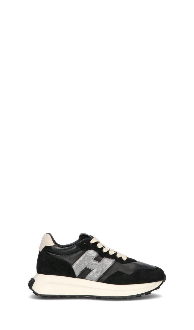 HOGAN - H641 Sneaker donna nera in suede