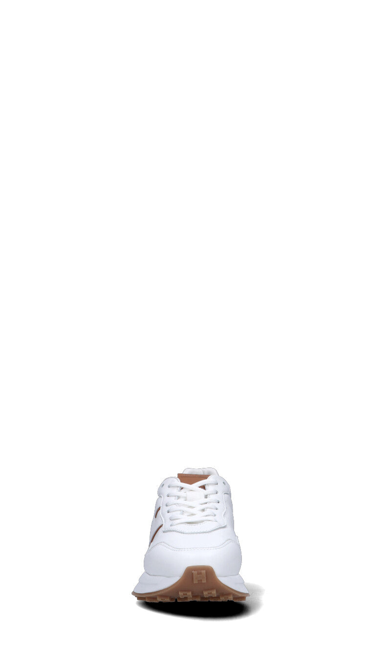 HOGAN Sneaker donna bianca/marrone in pelle
