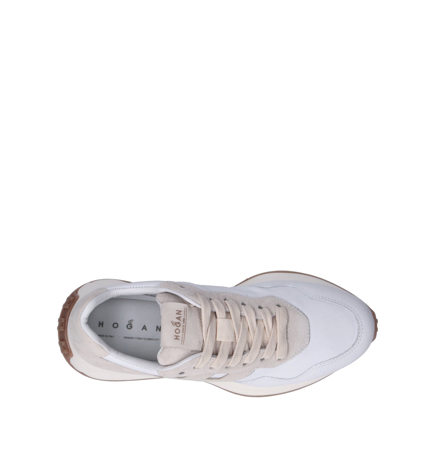 HOGAN Sneaker donna bianca/beige