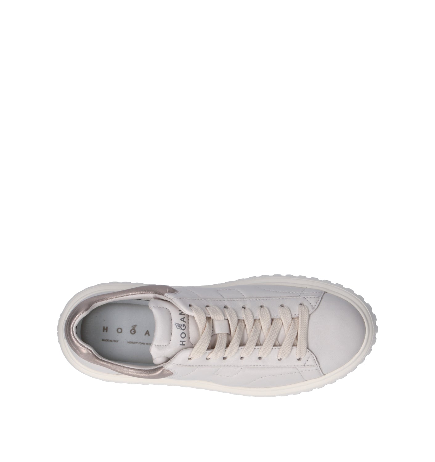 HOGAN Sneaker donna panna in pelle