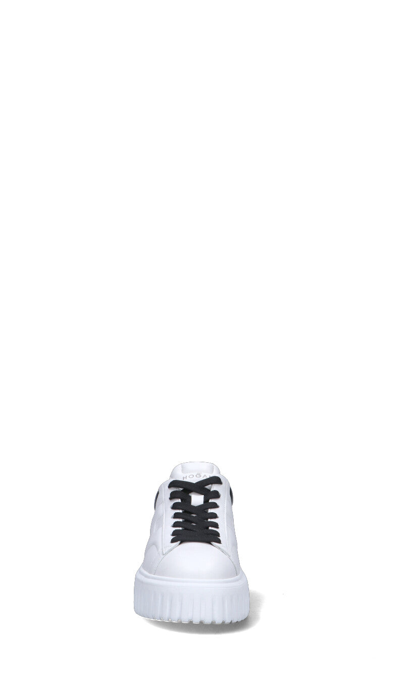HOGAN - H-STRIPES Sneaker donna bianca/nera in pelle