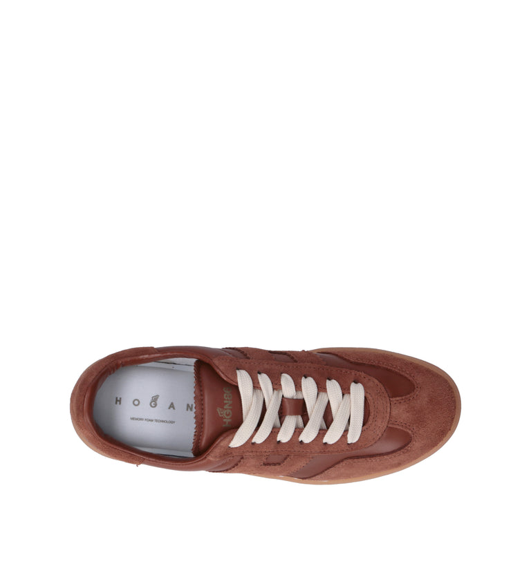 HOGAN COOL Sneaker donna cuoio in suede