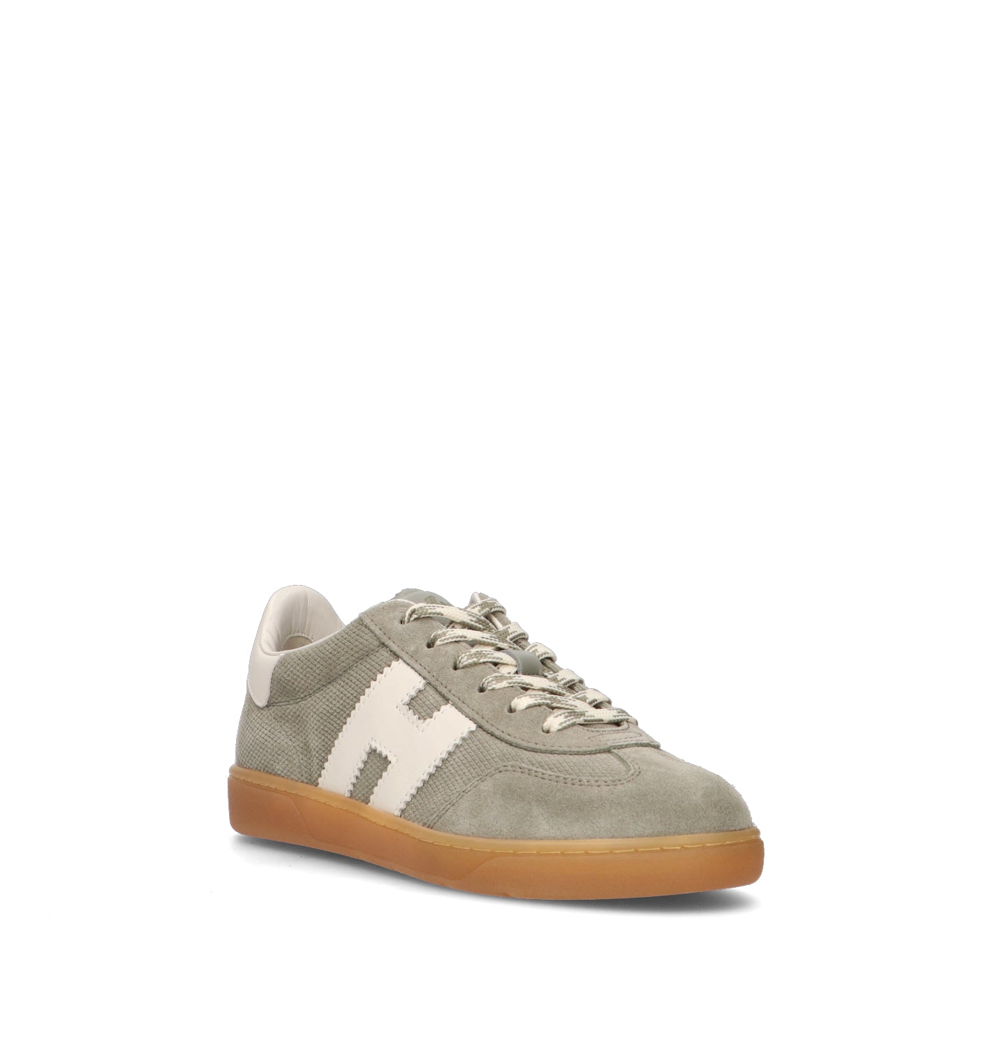 HOGAN Sneaker donna oliva in suede