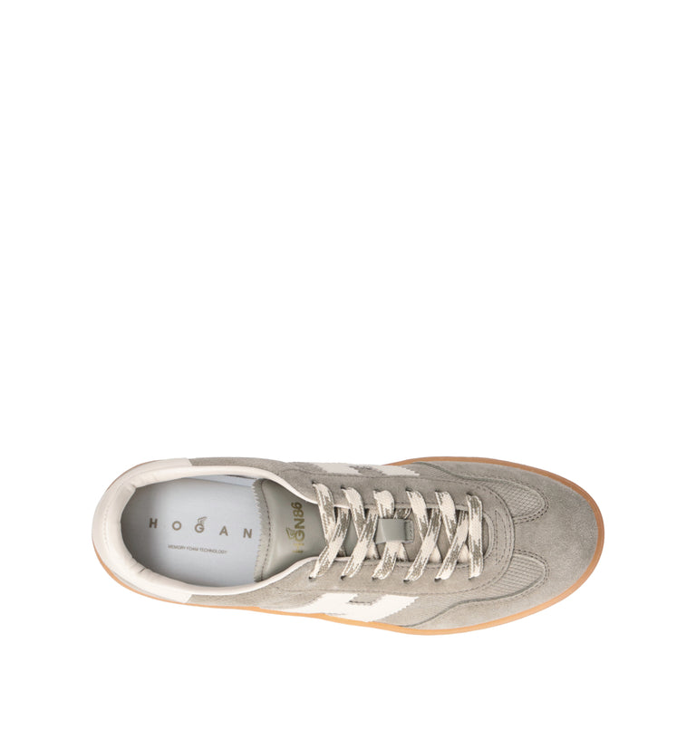HOGAN Sneaker donna oliva in suede
