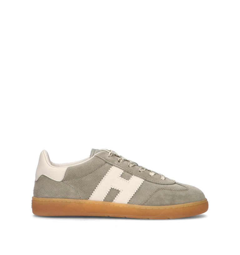 HOGAN Sneaker donna oliva in suede