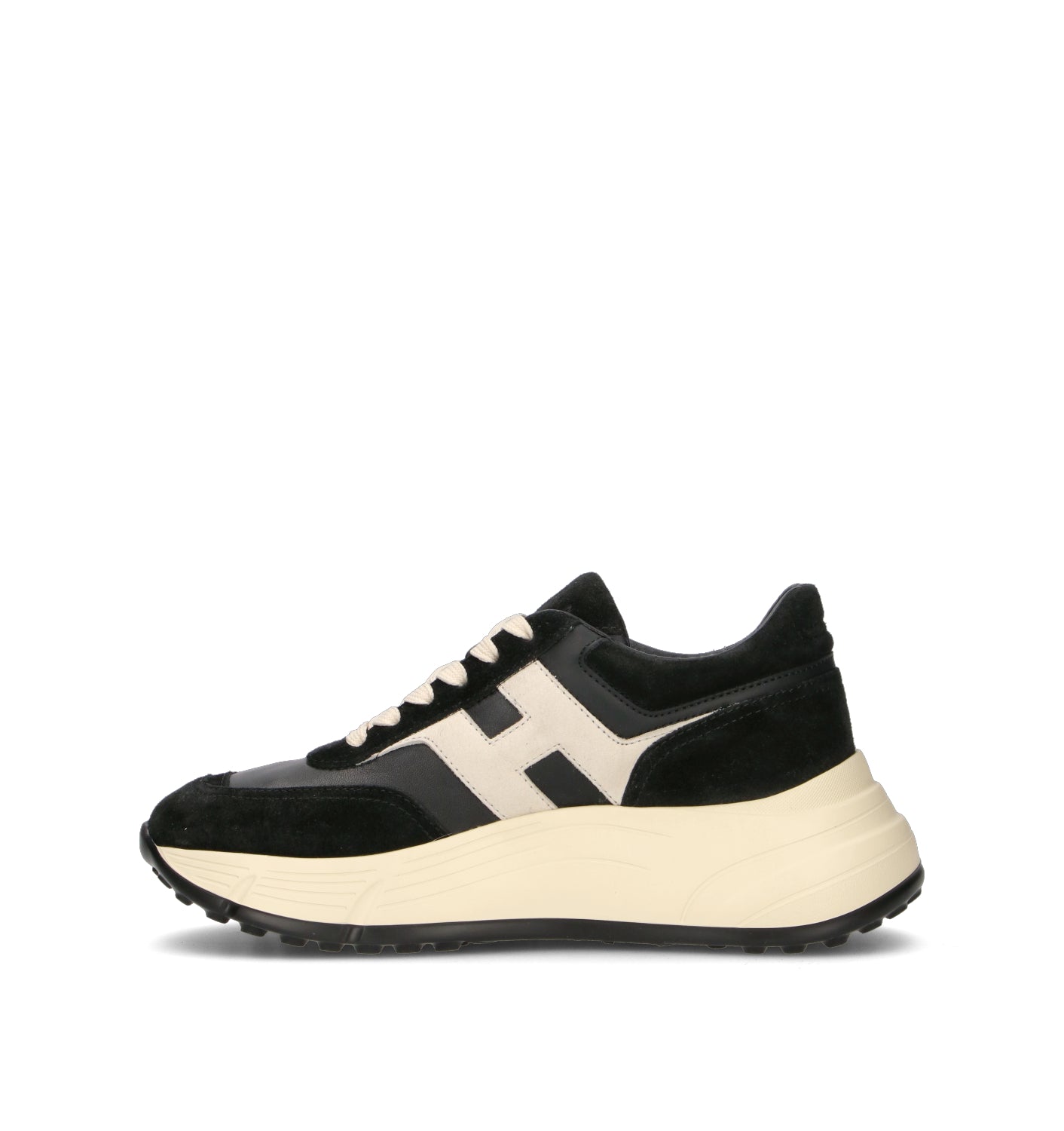 HOGAN Sneaker donna nera/panna