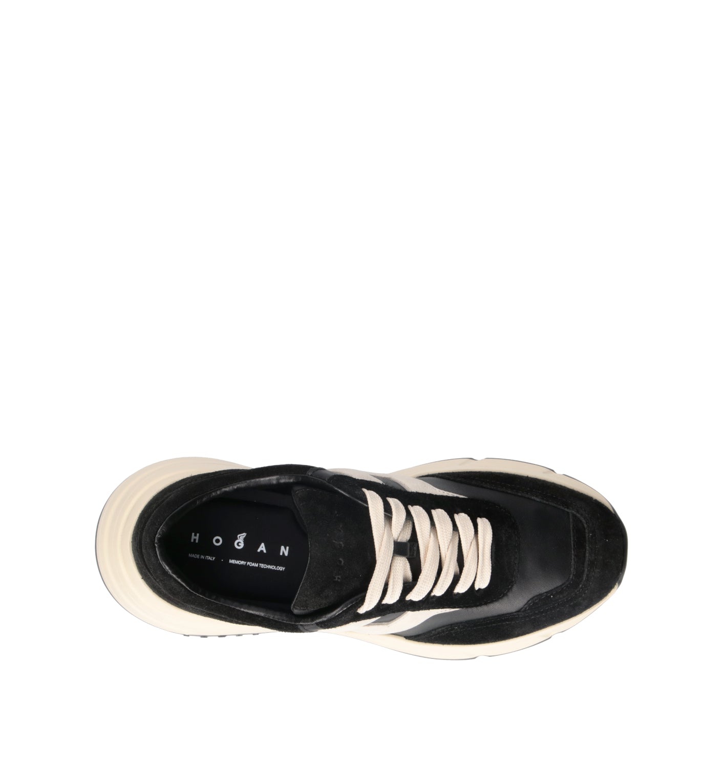 HOGAN Sneaker donna nera/panna