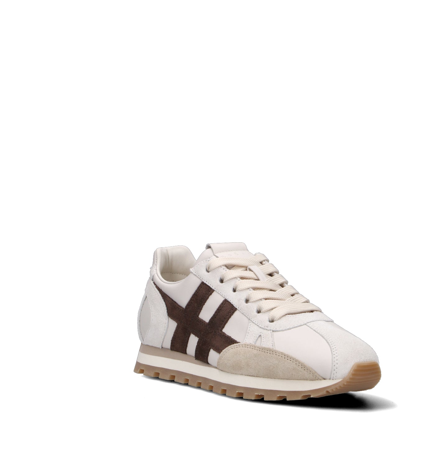 HOGAN 86er Sneaker donna beige/marrone in pelle