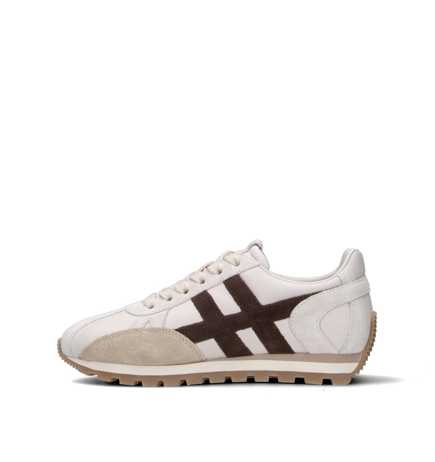 HOGAN 86er Sneaker donna beige/marrone in pelle