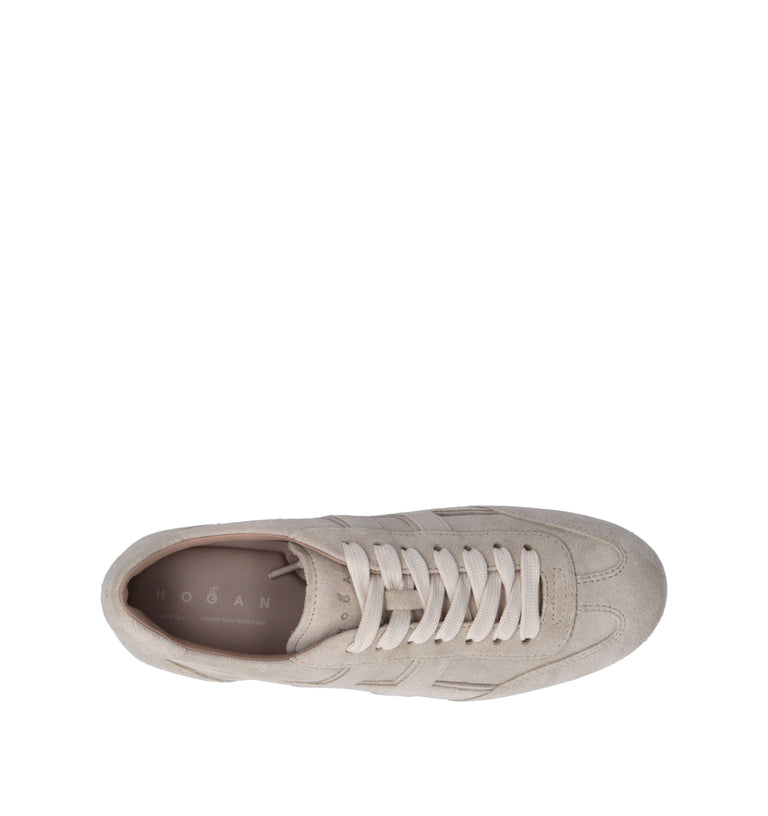 HOGAN OLYMPIA Sneaker donna biscotto in suede