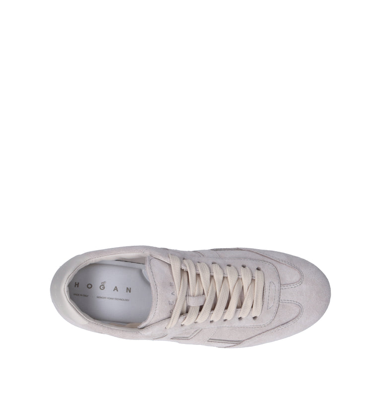 HOGAN OLYMPIA Sneaker donna beige in suede