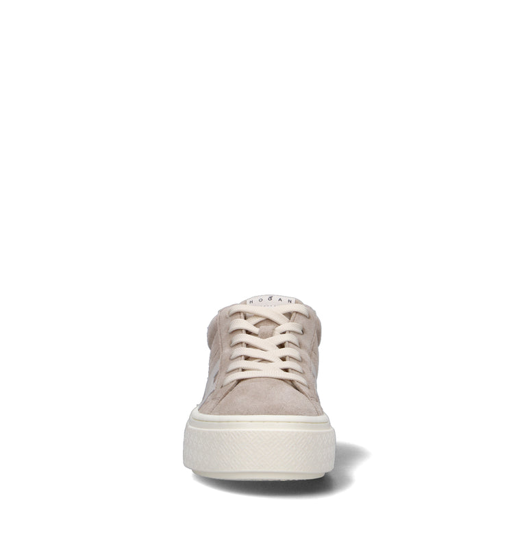 HOGAN CROSSWIND Sneaker donna beige in suede