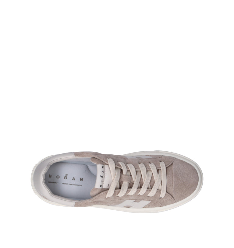 HOGAN CROSSWIND Sneaker donna beige in suede