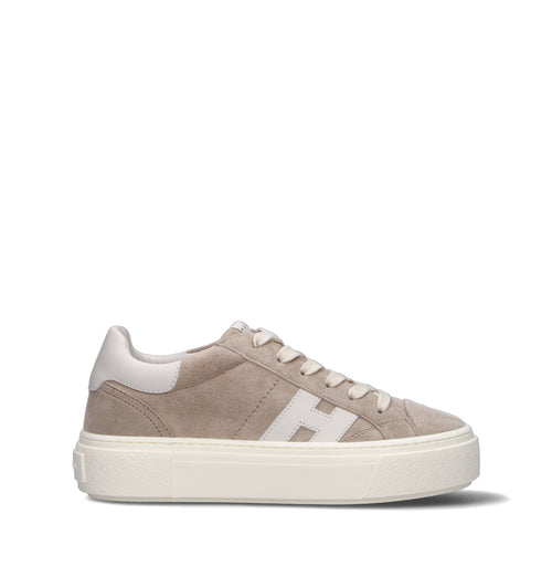 HOGAN CROSSWIND Sneaker donna beige in suede