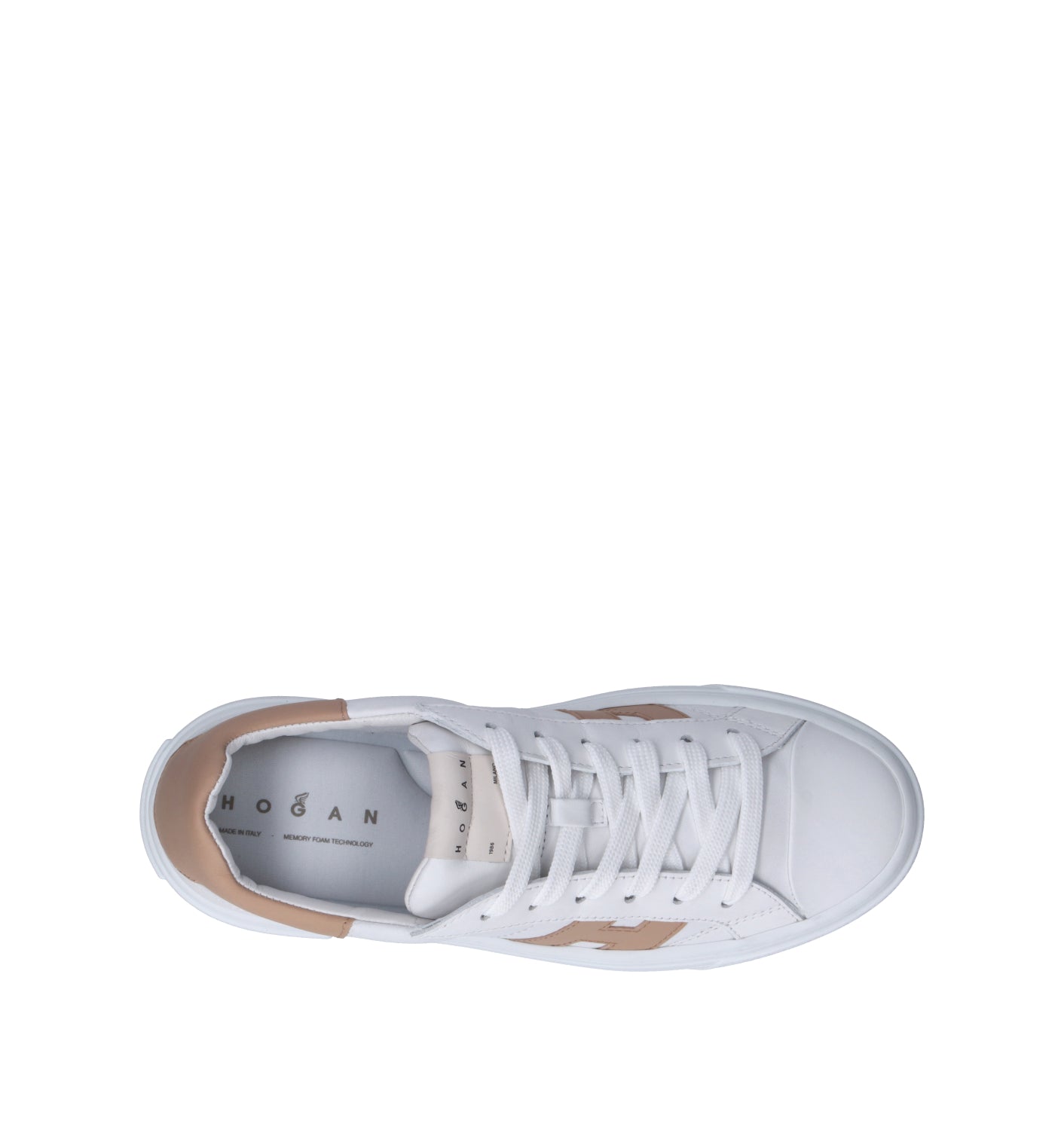 HOGAN CROSSWIND Sneaker donna bianca/beige in pelle