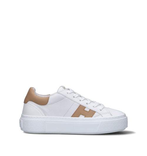 HOGAN CROSSWIND Sneaker donna bianca/beige in pelle