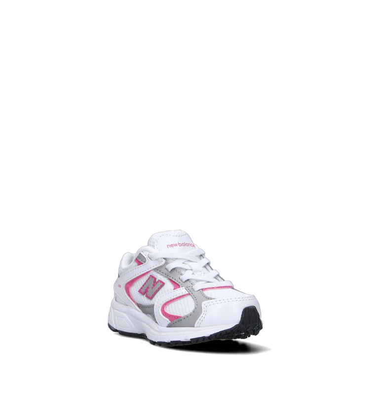 NEW BALANCE 408 Sneaker bimba bianca/rosa