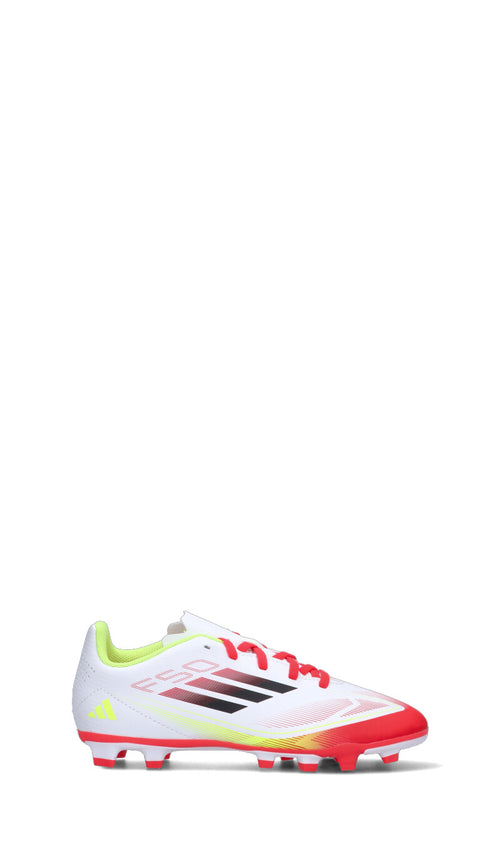 ADIDAS - F50 CLUB FG/MG J Scarpa calcio ragazzo bianca/rossa