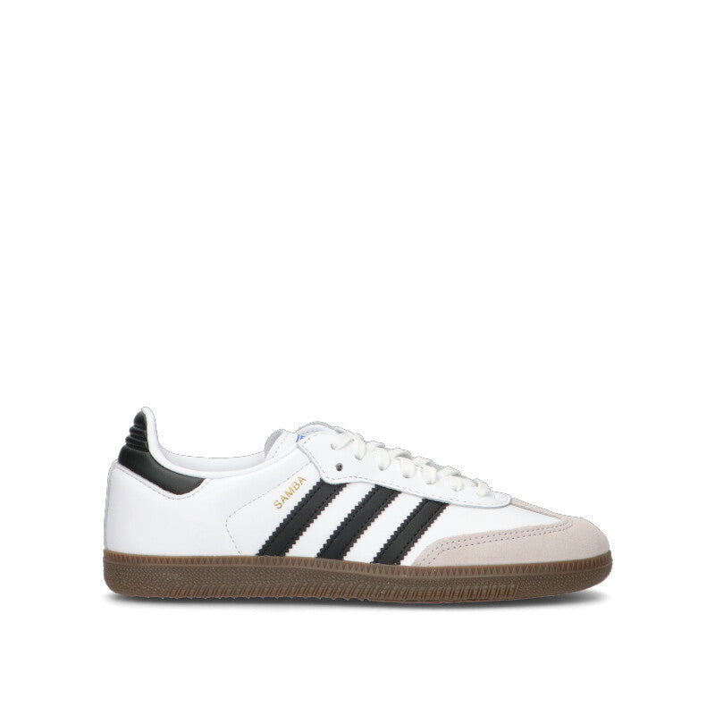 ADIDAS - SAMBA OG J Sneaker ragazzo bianca/nera in pelle