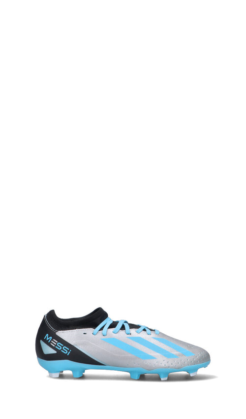 ADIDAS X CRAZYFAST MESSI.3 FG J Scarpa calcio  ragazzo grigia/azzurra