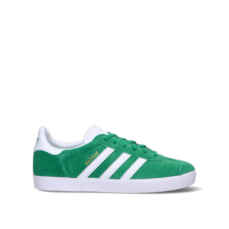 ADIDAS GAZZELLE Sneaker ragazzo verde/bianca in suede