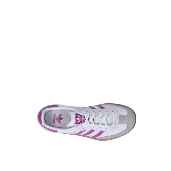 ADIDAS - SAMBA OG C Sneaker bimba bianca/fucsia in suede
