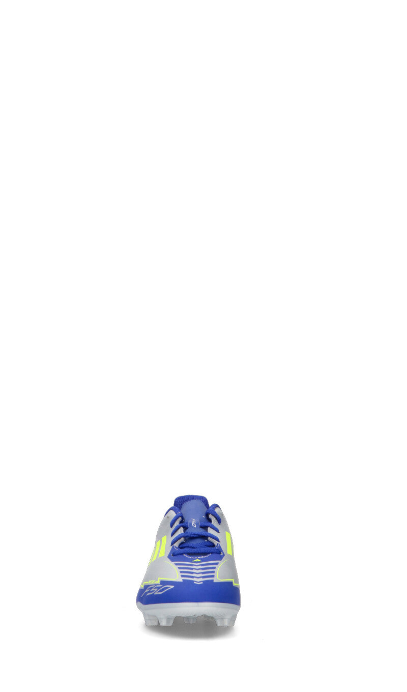 ADIDAS F50 CLUB FG/MG J MESSI Scarpa calcio ragazzo argento/blu