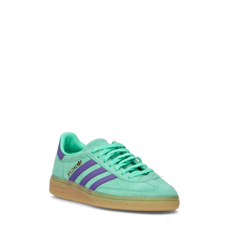 ADIDAS HANDBALL SPEZIAL W Sneaker donna verde/viola in suede