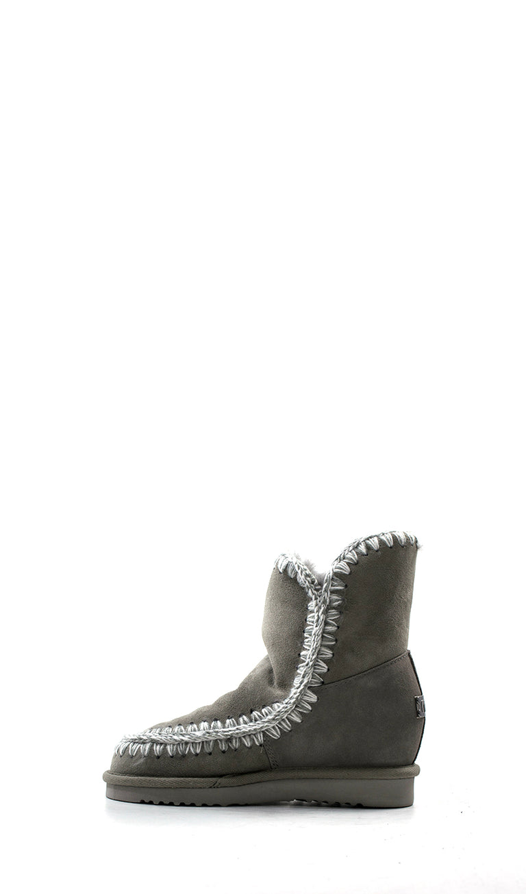 MOU ESKIMO INNER WEDGE Stivaletto donna grigio in suede