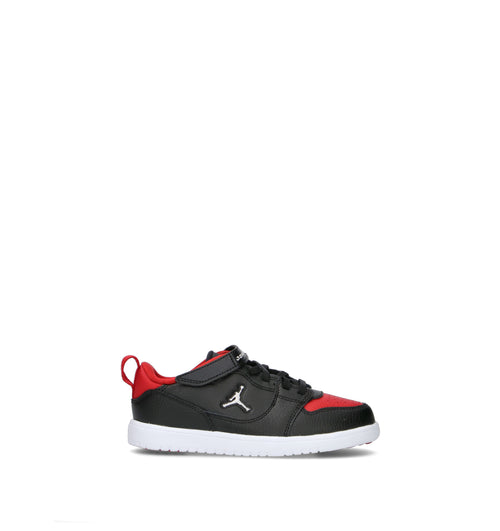 NIKE JORDAN COURT CONNECT LOW (PS) Sneaker bimbo nera/rossa