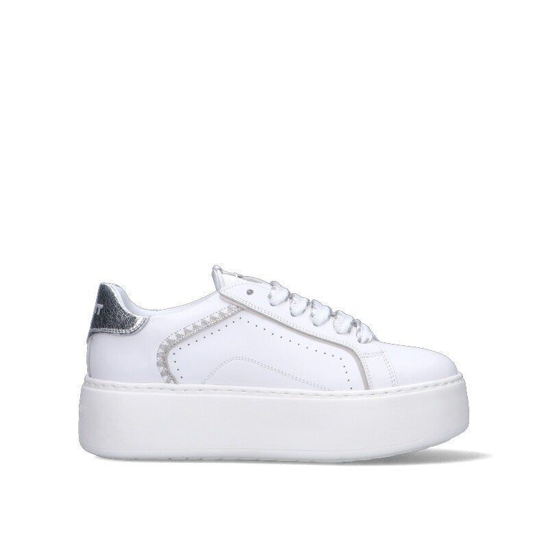 JANET&JANET Sneaker donna bianca in pelle
