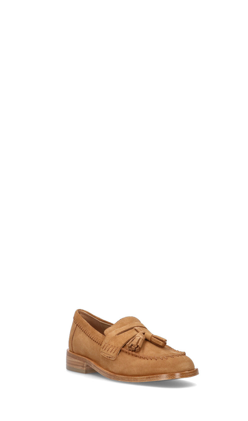 JANET&JANET Mocassino donna cuoio in suede