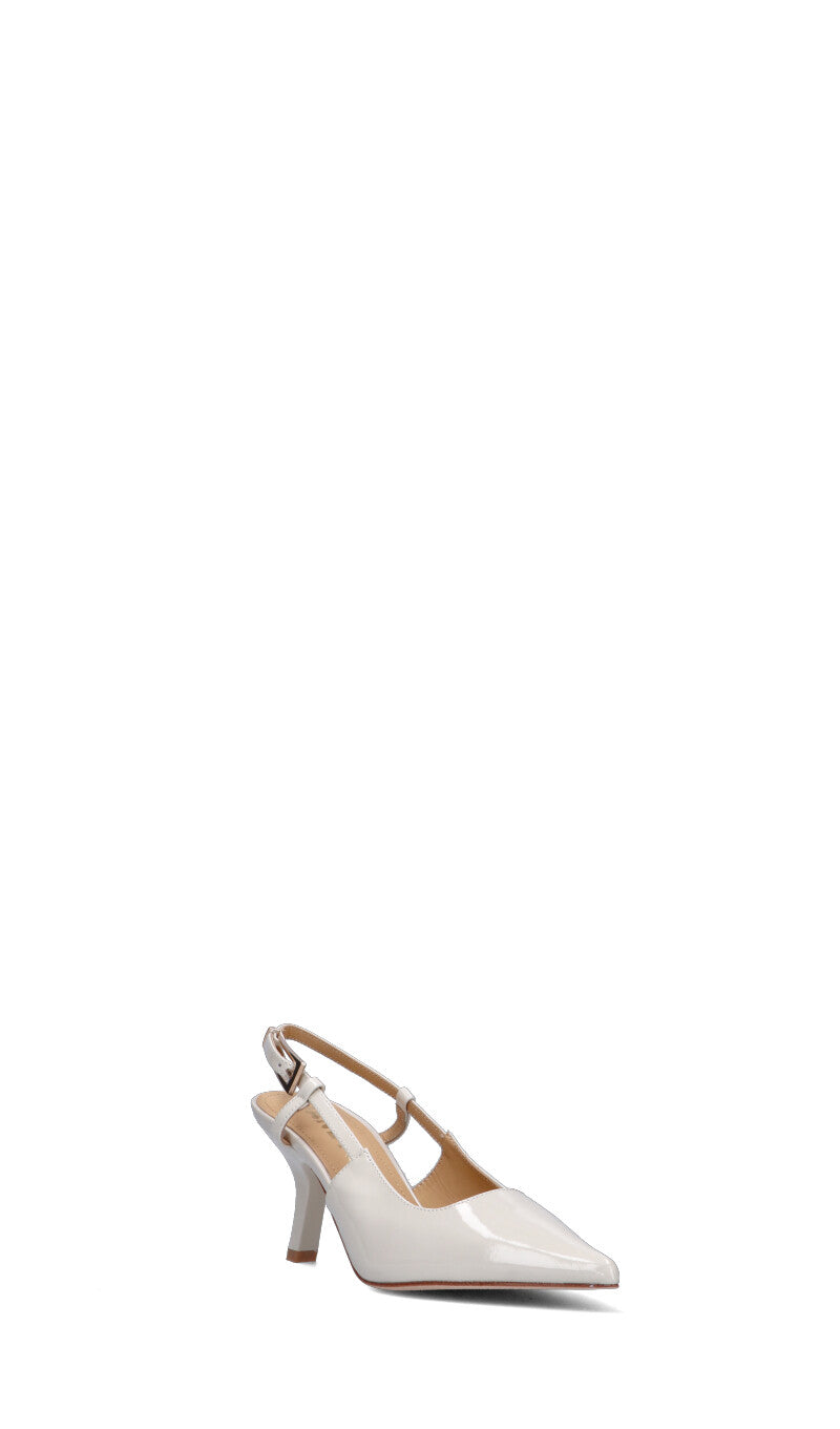 JANET&JANET Slingback donna beige in pelle