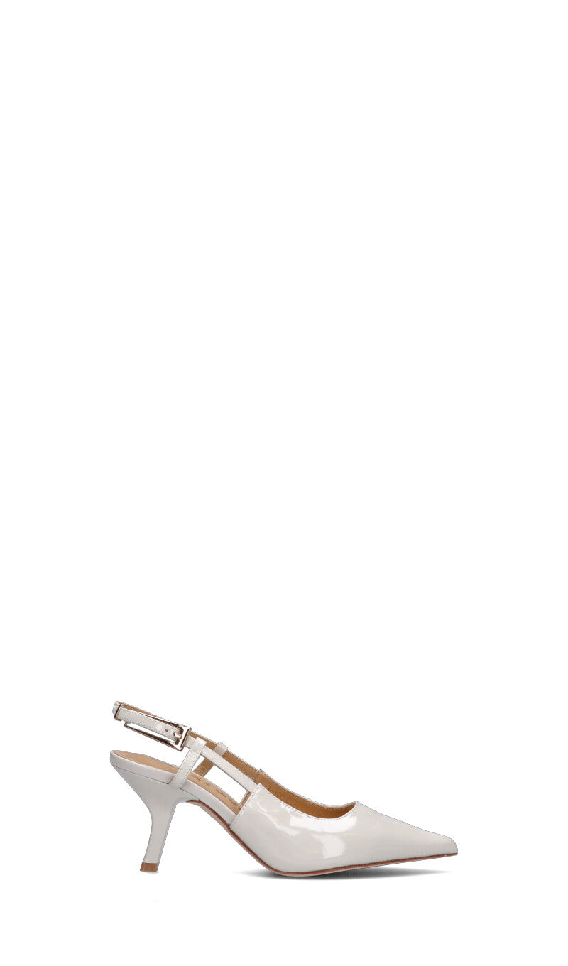 JANET&JANET Slingback donna beige in pelle