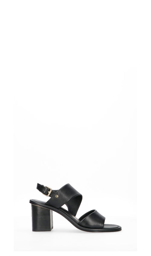JANET&JANET Sandalo donna nero in pelle