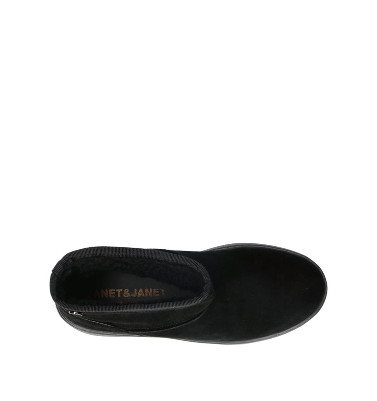 JANET&JANET Stivaletto pelo donna nero