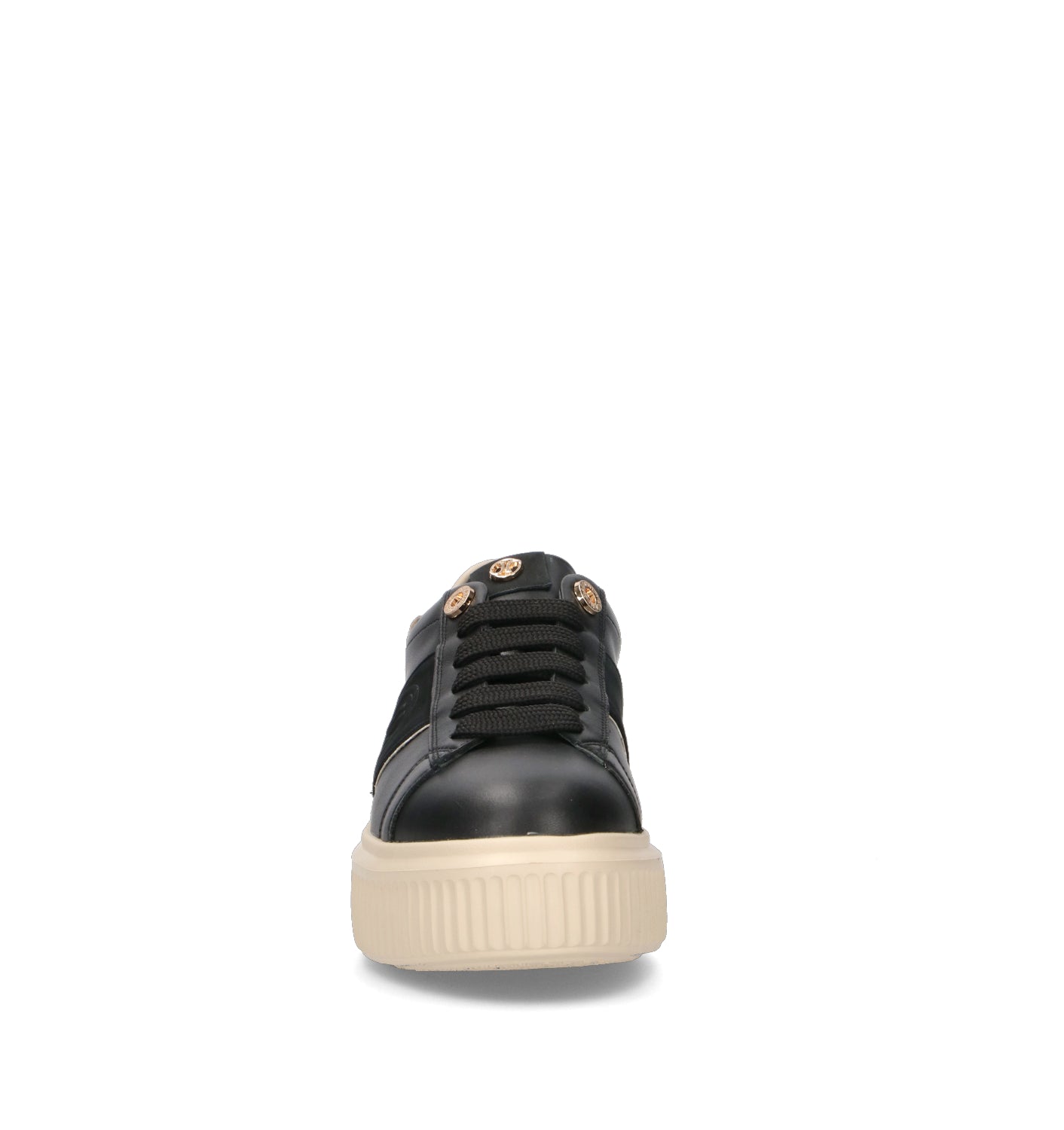 JANET&JANET Sneaker donna nera in pelle
