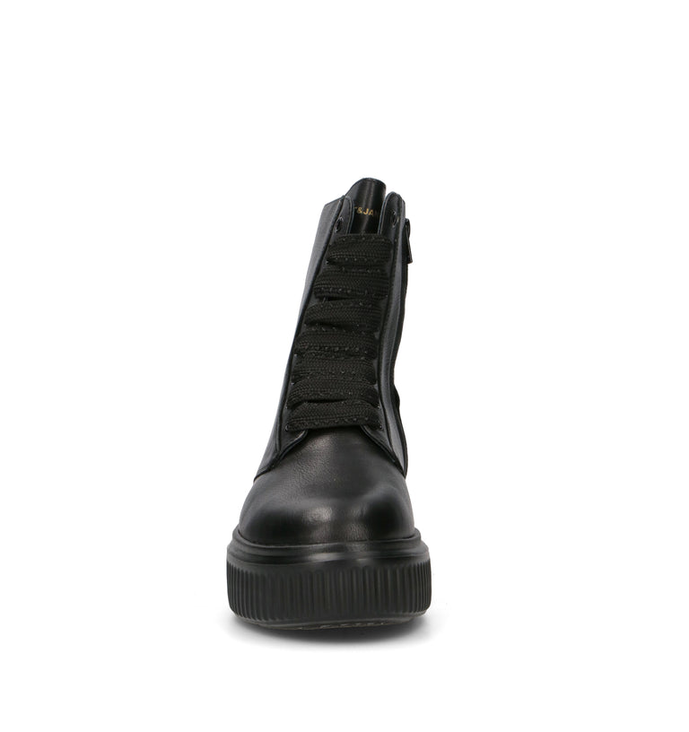 JANET&JANET Polacco donna nero in pelle