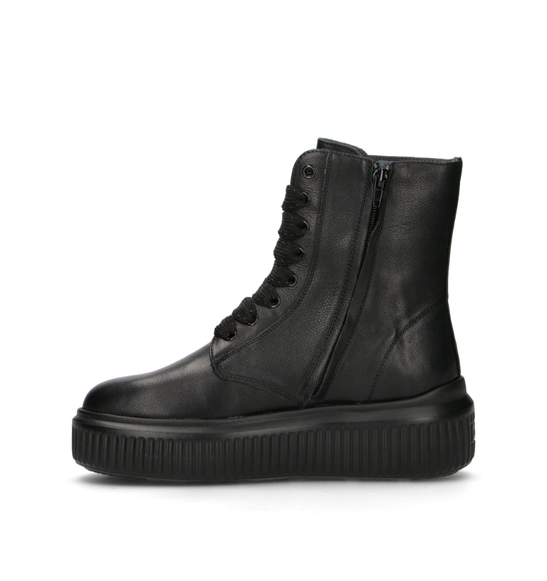 JANET&JANET Polacco donna nero in pelle