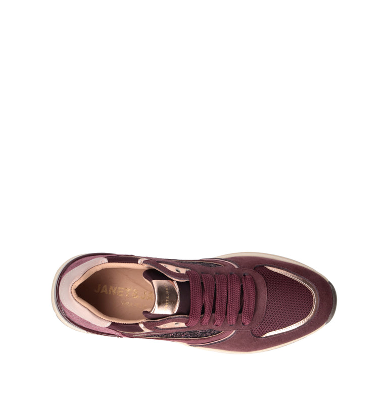 JANET&JANET Sneaker donna bordeaux