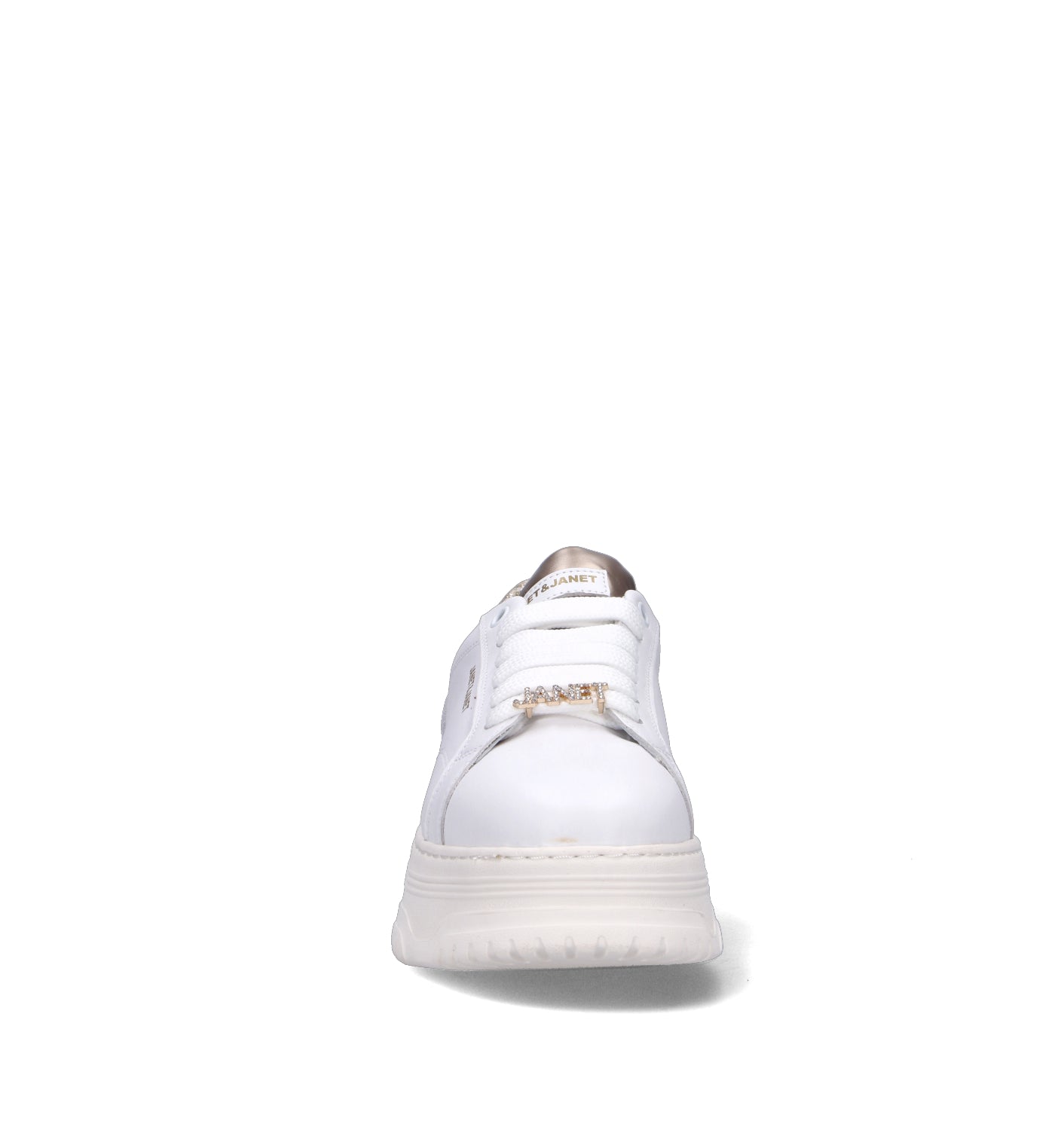 JANET&JANET Sneaker donnabianca in pelle