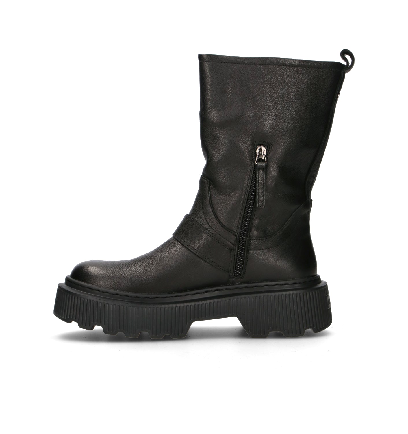 JANET&JANET Stivale donna marrone in pelle