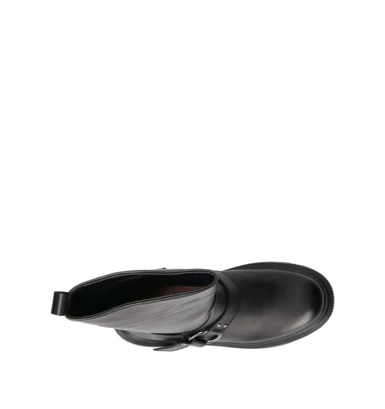 JANET&JANET Stivale donna marrone in pelle