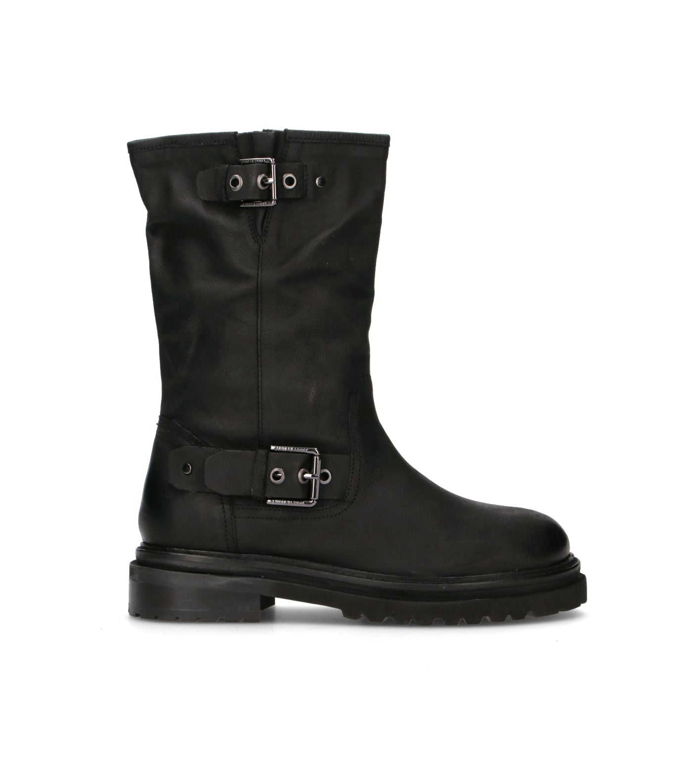 JANET&JANET Stivale donna nero in pelle